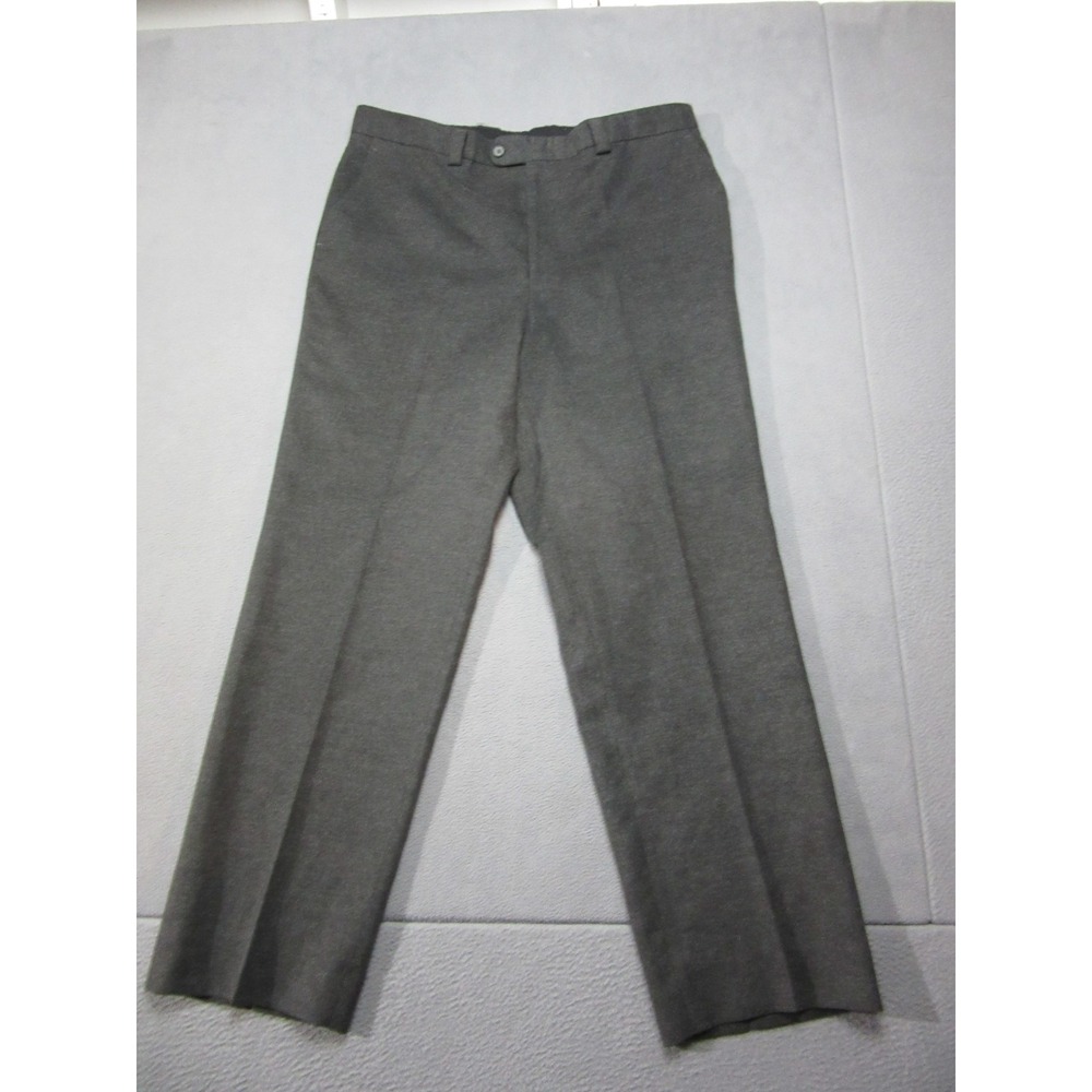 Linea Naturale Pants Men 38 Black Iclone Water Resistant Mid Rise Dress Straight